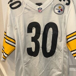 NFL White Jersey with Black Accents
